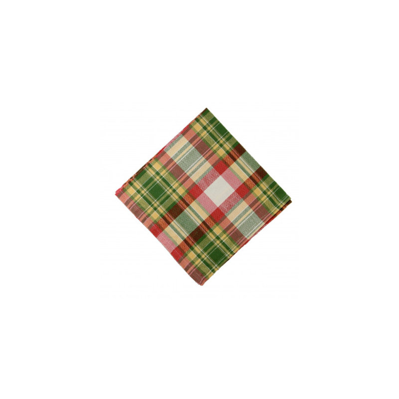 Manns Cotton Plaid Square Napkin