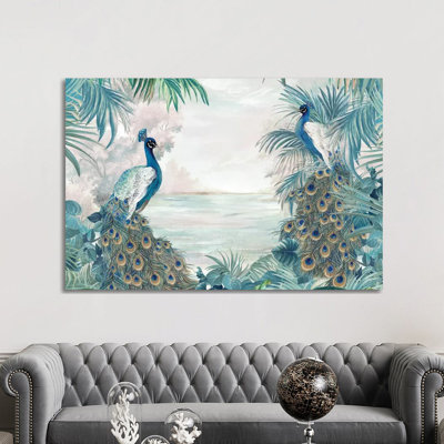 Indian Peafowls - Print on Canvas