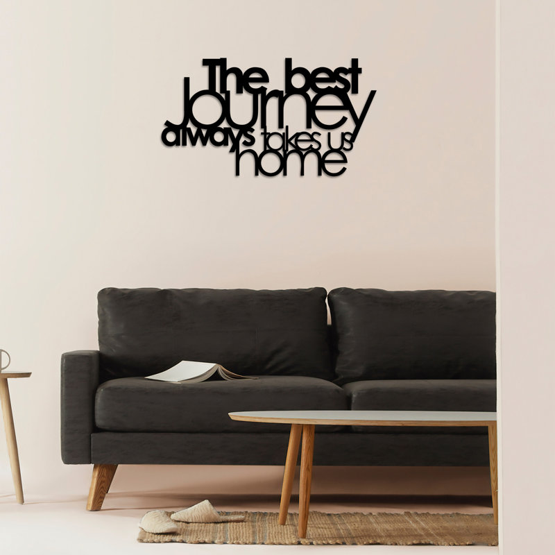 Wall Decor on Metal, Black