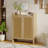 42.5" Tall Rattan Shoe Cabinet With Doors-1090917523