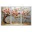 Arbre de fleurs de cerisier roses et dorées au bord du lac III - Ensemble de décorations murales fleurs de cerisier-107212644-107212646