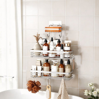Wall Mounted Required Stainless Steel Shower Caddy