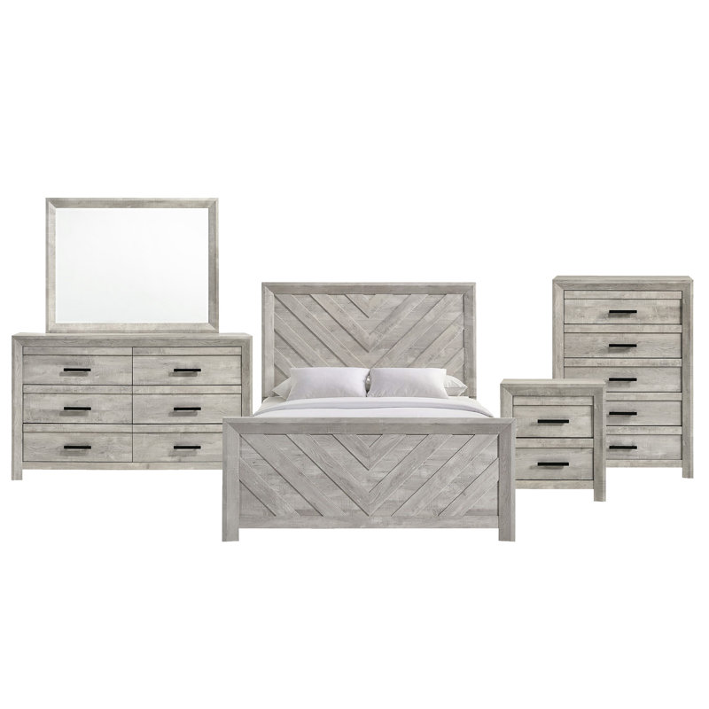 Ensemble de chambre à coucher standard 4 pièces Decker