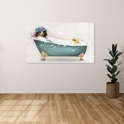 "Bath Dogs II" par Conrad Knutsen, reproduction sur toile