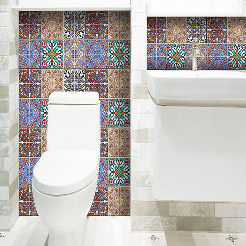 Carrelage mosaïque auto-adhésif en vinyle Mancuso, H 6 po x l 6 po x P 0,1 po