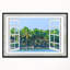 «Open Window to Seashore Palms», reproduction d'impression sur toile tendue-26685552-63677607