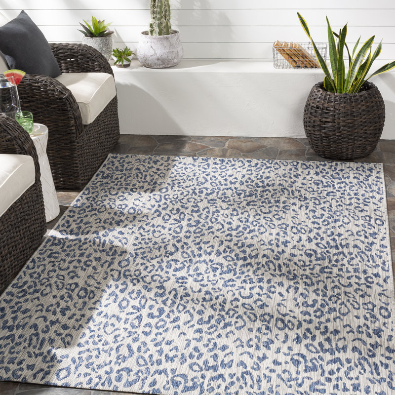 Tapis intérieur / extérieur gris Gaphna, Tapis de couloir 2 pi 7 po x 12 pi
