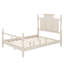 Ensemble de chambre à coucher 3 pièces, lit plateforme à baldaquin avec 2 tables de chevet à trois tiroirs, ensemble de chambre à coucher en bois de style rétro-1806991728-1806991734