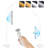 Modern LED Floor Lamp With Adjustable Height, Stepless Brightness, And 4 Color Temperatures For Living Room, Bedroom, And Office