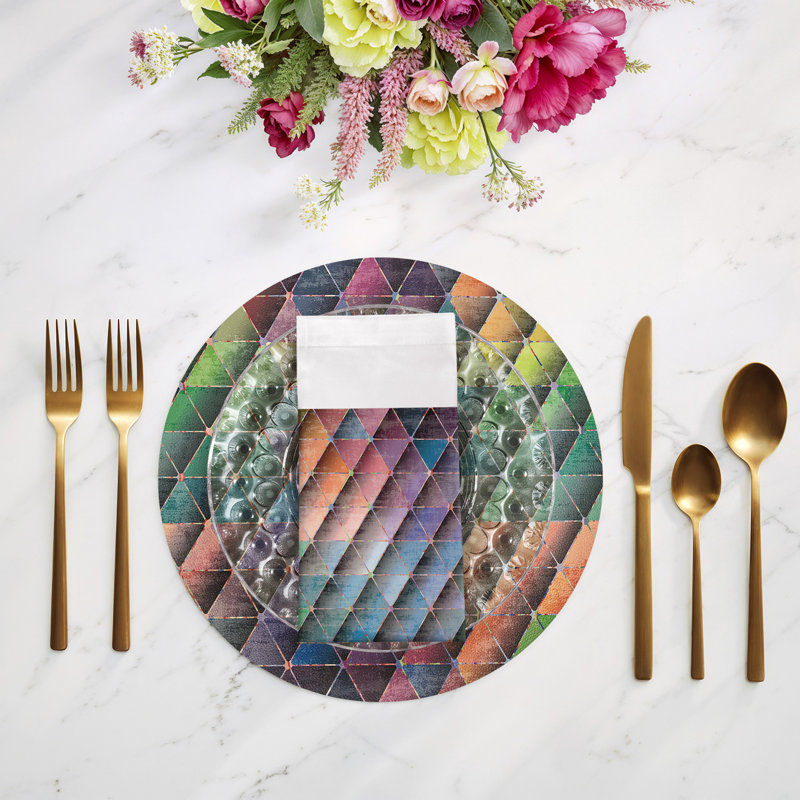 Triage Multi Cotton Sateen Dinner Napkins
