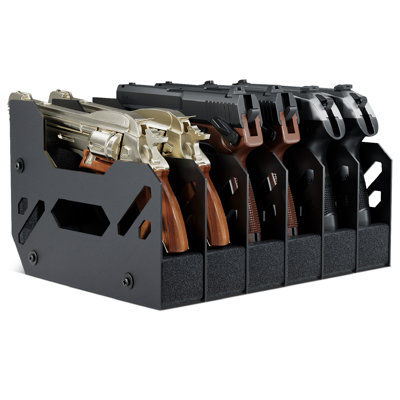 Pistol holder can hold 6 pistols