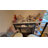 Modern 3-Piece Bar Table Set with PU Cushion Stools & 3-Tier Storage-1409353807