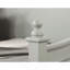 Finition gris clair de style transitionnel, moulure de lit de jour simple, conception d'affiche prête pour le matelas avec fleurons, structure en bois massif-1312001862