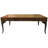 Melange Reclaimed Wood Coffee Table – Walnut Brown Hardwood with Sculpted Legs (48") 