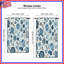 Rideaux de fenêtre à motif floral bleu gris-1237049560-1237049567