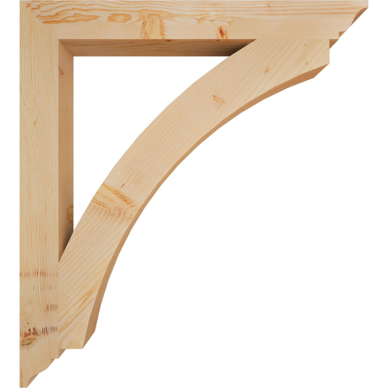 Thorton Traditional Bracket, 40"H x 3.5"W x 36"D, Douglas Fir (Smooth)