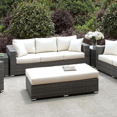 Shearin Wicker Outdoor Bench