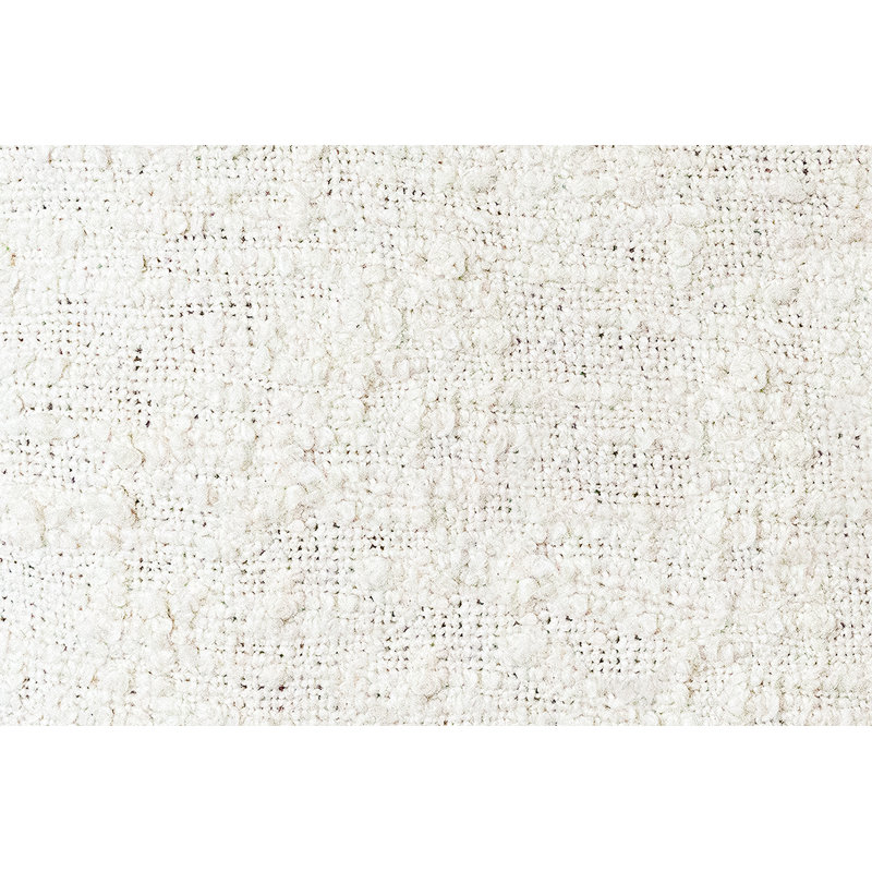 Ivory Woven Linen 20" Throw Pillow with Feather Down Fill