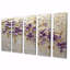 Lilas mauve, fleurs dorées, Melody I - ensemble d'art mural lilas-1983757508