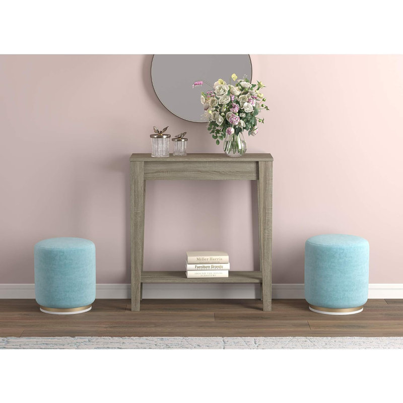 Canapé d'entrée avec console et 1 tablette de salon, table murale décorative, beige
