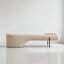 Banc rembourré blanc-356601371