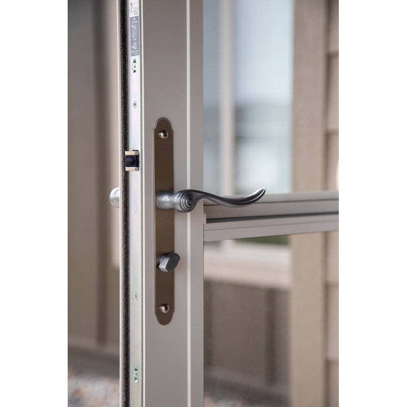 QuickFit Curved Handle (for Larson doors only), Brushed Nickel