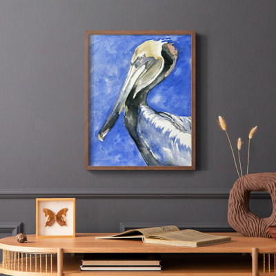 Pelican Pool II, reproduction encadrée - bois massif