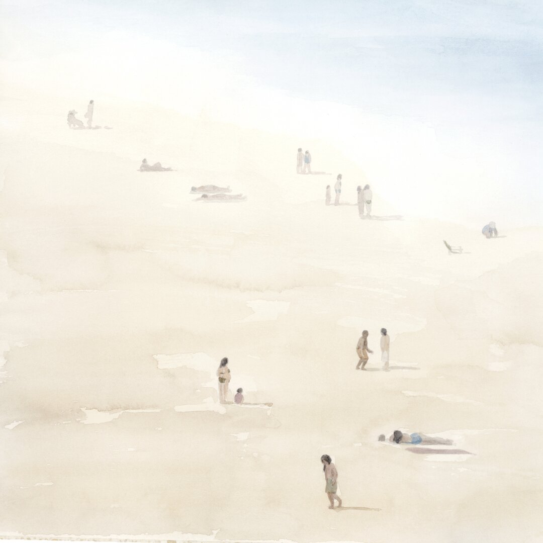 Leinwandbild Beach Goers I von Grace Popp