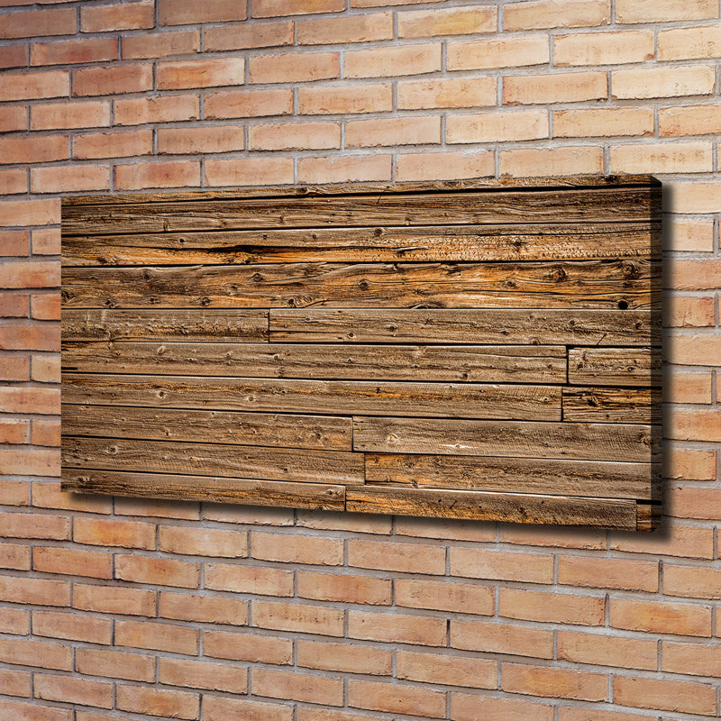 Wooden Wall - Wrapped Canvas Print