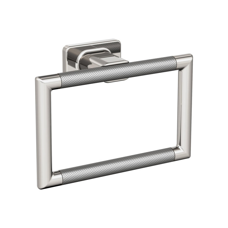 Anneau à serviette Esquire, Nickel poli / acier inoxydable