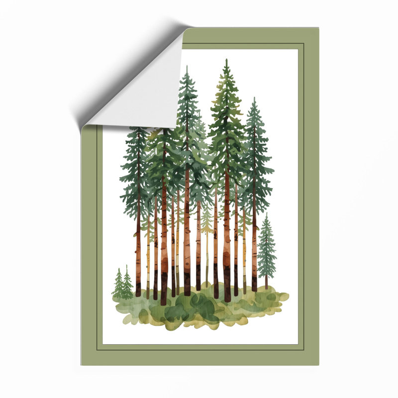 Forest Stand Botanical - Framed Print, A4 - 29.7 x 21.0 cm, Unframed