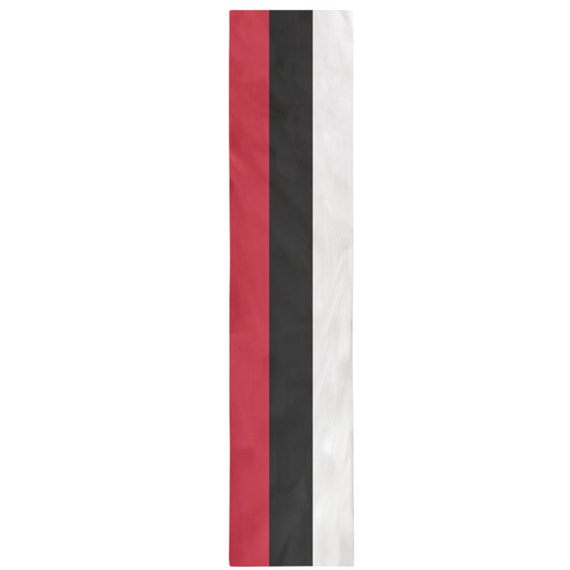 Washington Table Runner, 90" x 16", Red/Black/White, Cotton Blend