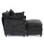 Chaise d'appoint moderne avec repose-pieds 39,4 po-121081758