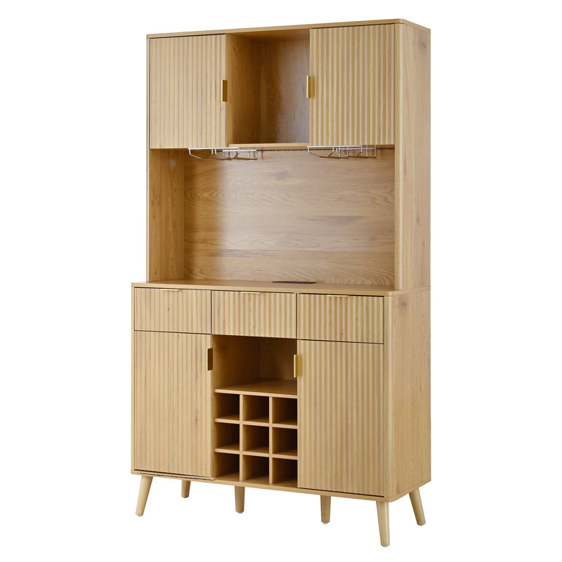 Armoire de cuisine moderne Baylen, Naturel