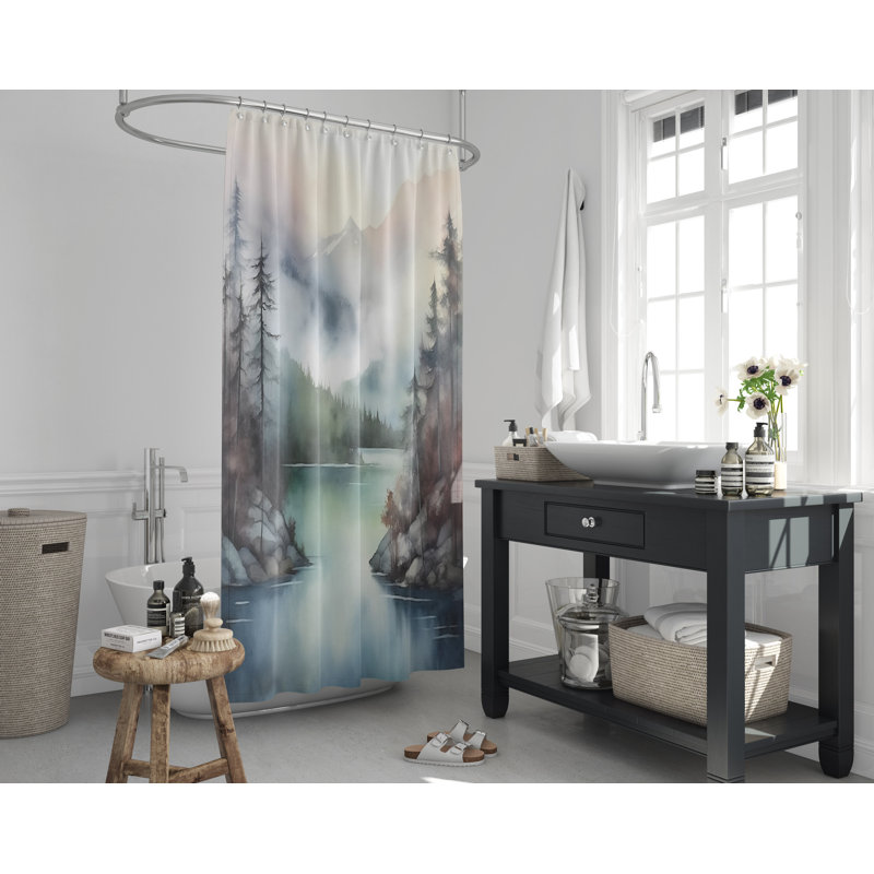 Ringtown Shower Curtain, 93" H x 70" W