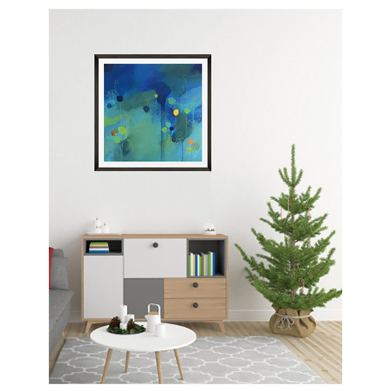 Une vallée bleue | Acrylique sur toile | Par Mitisha Vakil
