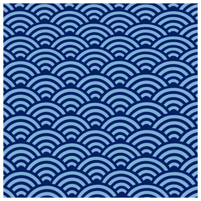 Blue Wave Pattern Comforter, King