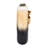 Placida Decorative Glam Glass and Metal Round Modern Vase with Textured Metallic Accent-86748930