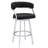 Dehn Modern Swivel Counter or Bar Height Barstool with Open Back and Footrest in Metal and Faux Leather-88365922-99544621-99544622