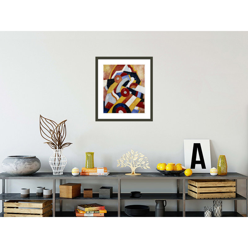 «Abstraction» par Marsden Hartley - estampe numérique encadrée, H 26,51 po x l 23,5 po
