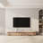 Modern Light Wood TV Stands, Stone Table-top, 3-6 Drawers, Fully Assembled-241539067