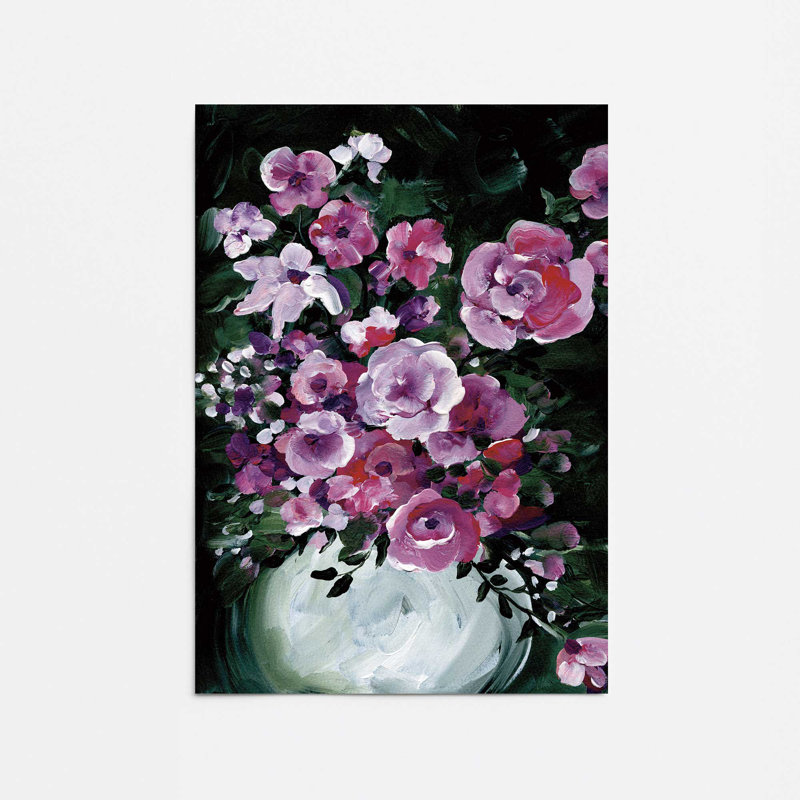 «Evening Bouquet Elegance I Print» , Sans cadre, H 16 po x l 12 po