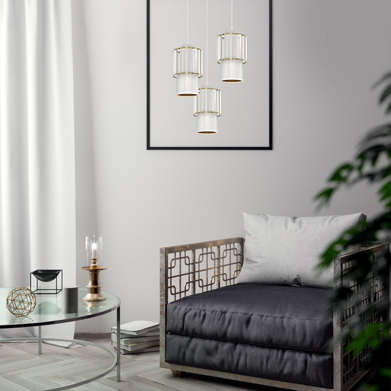 Blanco 3 - Light White Cylinder Pendant