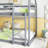 Ishmal Twin Over Twin House Bunk Bed with Headboards, Footboards, Guardrails & Ladder - Rubber Wood-115684355