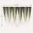 Dip-Dyed Green Macrame Wall Hanging with Wooden Rod