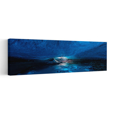 Art glacial éthéré, rivière, grotte, rivière