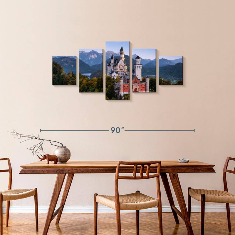 Château de Neuschwanstein, H 34 po x l 74 po
