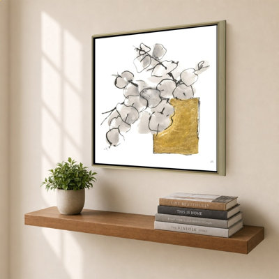 «Delicate Gilded Vase IV» par Chris Paschke - impression sur toile