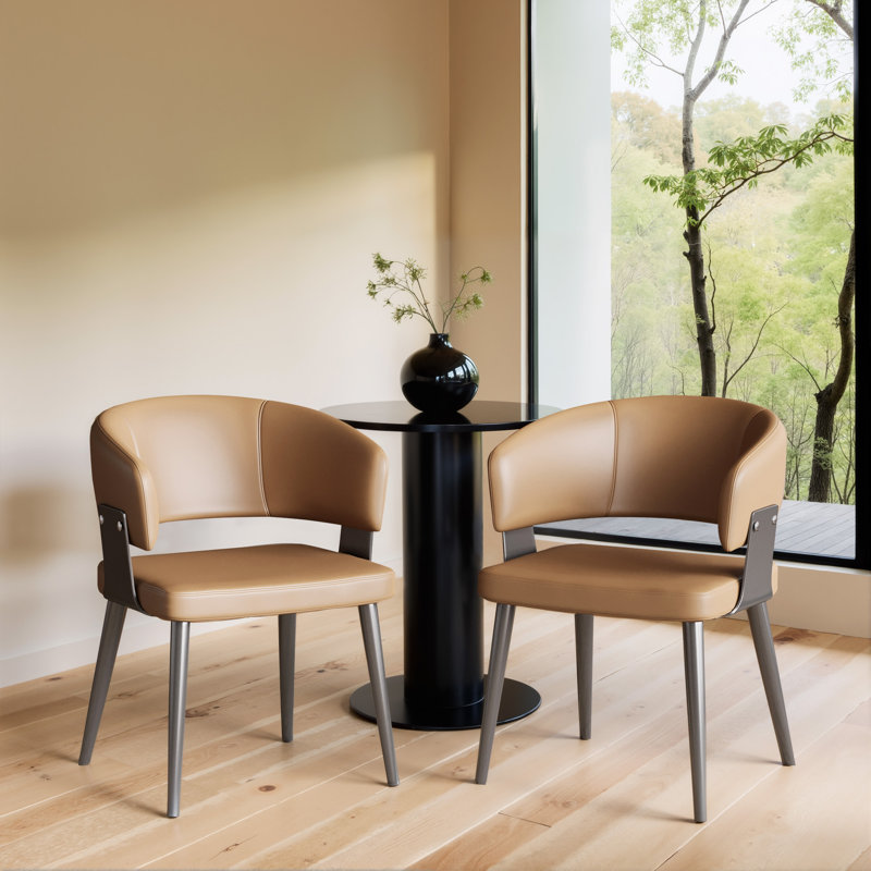 Ensemble de table et de salle à manger extensible en pierre frittée blanche, 11 pièces: table, 10 chaises, Brun
