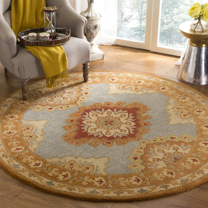 Cranmore Hand Tufted Wool Oriental Rug, Round 6'